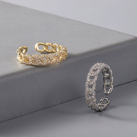 Vintage Silver Leaf Ring - Adjustable Open Design